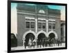 Waterloo, Iowa - Exterior View of Central Fire Station-Lantern Press-Framed Art Print