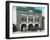 Waterloo, Iowa - Exterior View of Central Fire Station-Lantern Press-Framed Art Print