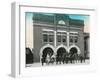 Waterloo, Iowa - Exterior View of Central Fire Station-Lantern Press-Framed Art Print