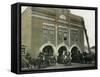 Waterloo, Iowa - Fire Station Exterior Photograph-Lantern Press-Framed Stretched Canvas