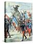 Waterloo Monument France (June 1904)-null-Stretched Canvas