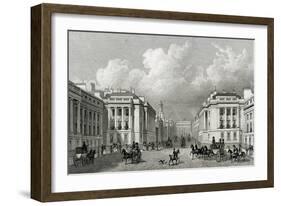 Waterloo Place and Part of Regent Street, Pub.1828-Thomas Hosmer Shepherd-Framed Giclee Print