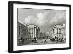Waterloo Place and Part of Regent Street, Pub.1828-Thomas Hosmer Shepherd-Framed Giclee Print