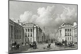 Waterloo Place and Part of Regent Street, Pub.1828-Thomas Hosmer Shepherd-Mounted Giclee Print