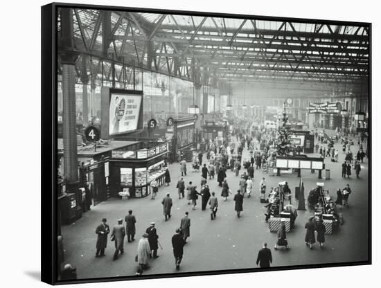 Waterloo Station, Lambeth, London, 1960-null-Framed Stretched Canvas