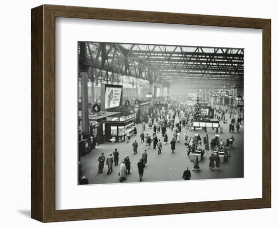 Waterloo Station, Lambeth, London, 1960-null-Framed Photographic Print