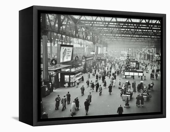 Waterloo Station, Lambeth, London, 1960-null-Framed Stretched Canvas