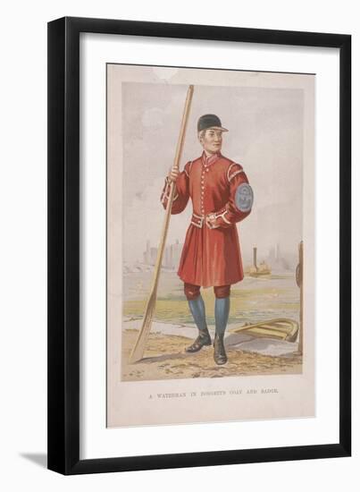 Waterman in Doggett's Coat and Badge, (C1860)-null-Framed Giclee Print