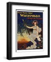 Waterman Pen-null-Framed Premium Giclee Print