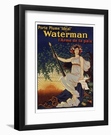 Waterman Pen-null-Framed Premium Giclee Print