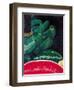 Watermelon and Green Bananas, 2002-Pedro Diego Alvarado-Framed Giclee Print