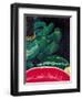 Watermelon and Green Bananas, 2002-Pedro Diego Alvarado-Framed Giclee Print