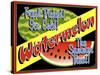 Watermelon Crate Label-Mark Frost-Stretched Canvas