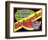 Watermelon Crate Label-Mark Frost-Framed Giclee Print