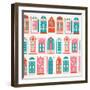 Watermelon Doors Pattern-Cat Coquillette-Framed Premium Giclee Print