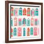 Watermelon Doors Pattern-Cat Coquillette-Framed Giclee Print