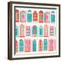 Watermelon Doors Pattern-Cat Coquillette-Framed Giclee Print