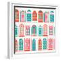 Watermelon Doors Pattern-Cat Coquillette-Framed Giclee Print