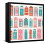 Watermelon Doors Pattern-Cat Coquillette-Framed Stretched Canvas