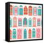 Watermelon Doors Pattern-Cat Coquillette-Framed Stretched Canvas