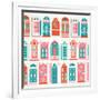 Watermelon Doors Pattern-Cat Coquillette-Framed Giclee Print