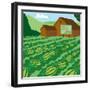 Watermelon Mix-Up - Turtle-Dawn Au-Framed Giclee Print