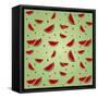 Watermelon Pattern-AnaMarques-Framed Stretched Canvas