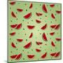 Watermelon Pattern-AnaMarques-Mounted Art Print