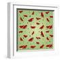 Watermelon Pattern-AnaMarques-Framed Art Print