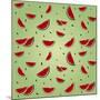 Watermelon Pattern-AnaMarques-Mounted Art Print