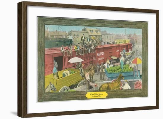 Watermelon Season, St. Louis, Missouri-null-Framed Art Print