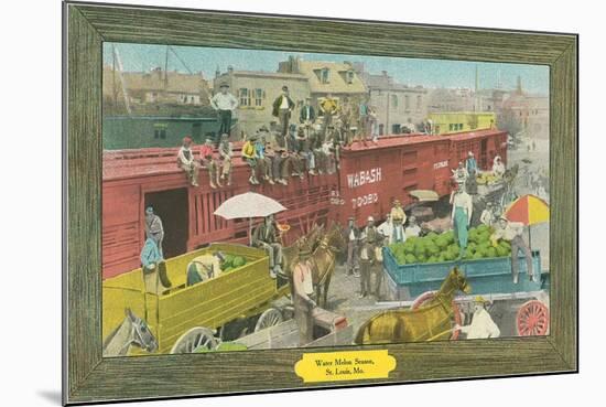 Watermelon Season, St. Louis, Missouri-null-Mounted Art Print