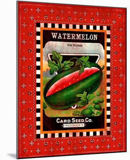 Watermelon Seed Pack-null-Mounted Giclee Print