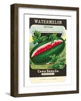 Watermelon Seed Packet-null-Framed Art Print