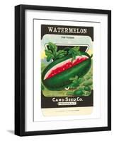 Watermelon Seed Packet-null-Framed Art Print