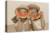 Watermelon Smiles-Betsy Cameron-Stretched Canvas