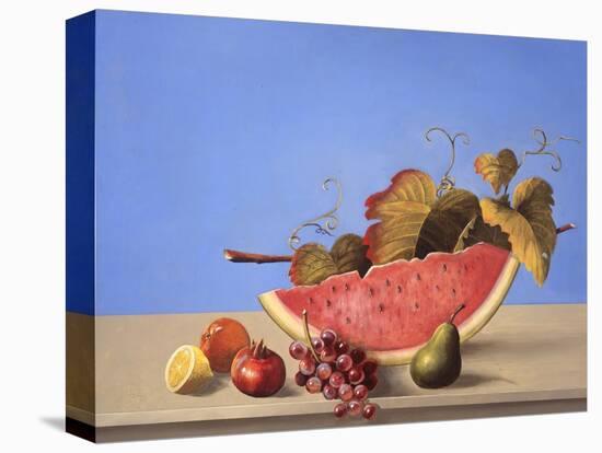 Watermelon Still Life-Hampton Hall-Stretched Canvas