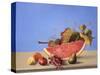 Watermelon Still Life-Hampton Hall-Stretched Canvas