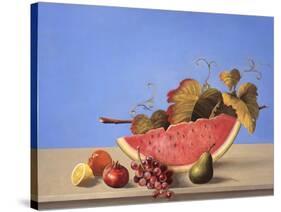 Watermelon Still Life-Hampton Hall-Stretched Canvas