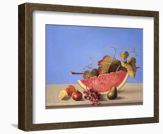 Watermelon Still Life-Hampton Hall-Framed Giclee Print