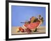 Watermelon Still Life-Hampton Hall-Framed Giclee Print