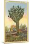 Watermelon Tree, Freak Saguaro Cactus-null-Mounted Art Print