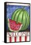 Watermelon Welcome-Melinda Hipsher-Framed Stretched Canvas