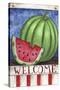 Watermelon Welcome-Melinda Hipsher-Stretched Canvas