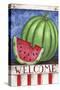 Watermelon Welcome-Melinda Hipsher-Stretched Canvas