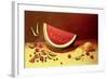 Watermelon-Dory Coffee-Framed Giclee Print