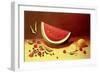 Watermelon-Dory Coffee-Framed Premium Giclee Print