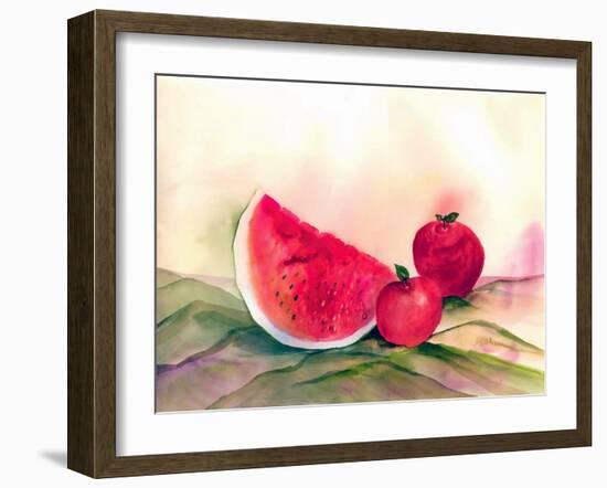 Watermelon-Neela Pushparaj-Framed Giclee Print