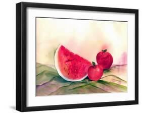 Watermelon-Neela Pushparaj-Framed Giclee Print
