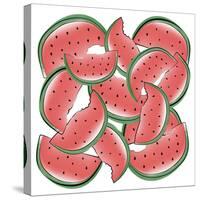 Watermelon-Martina Pavlova-Stretched Canvas